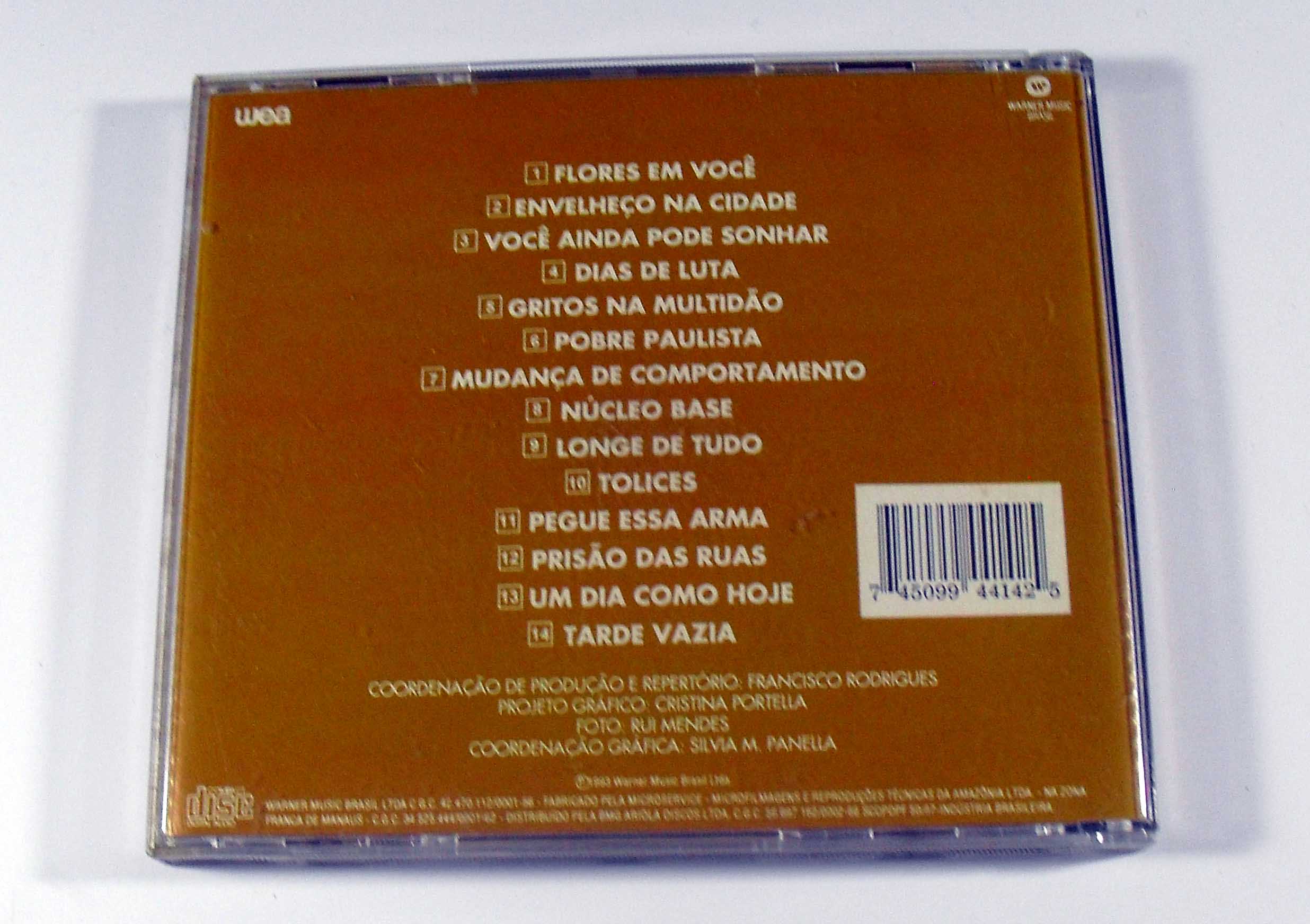 CD da banda Ira! - Coletânea Geração Pop (capa original)